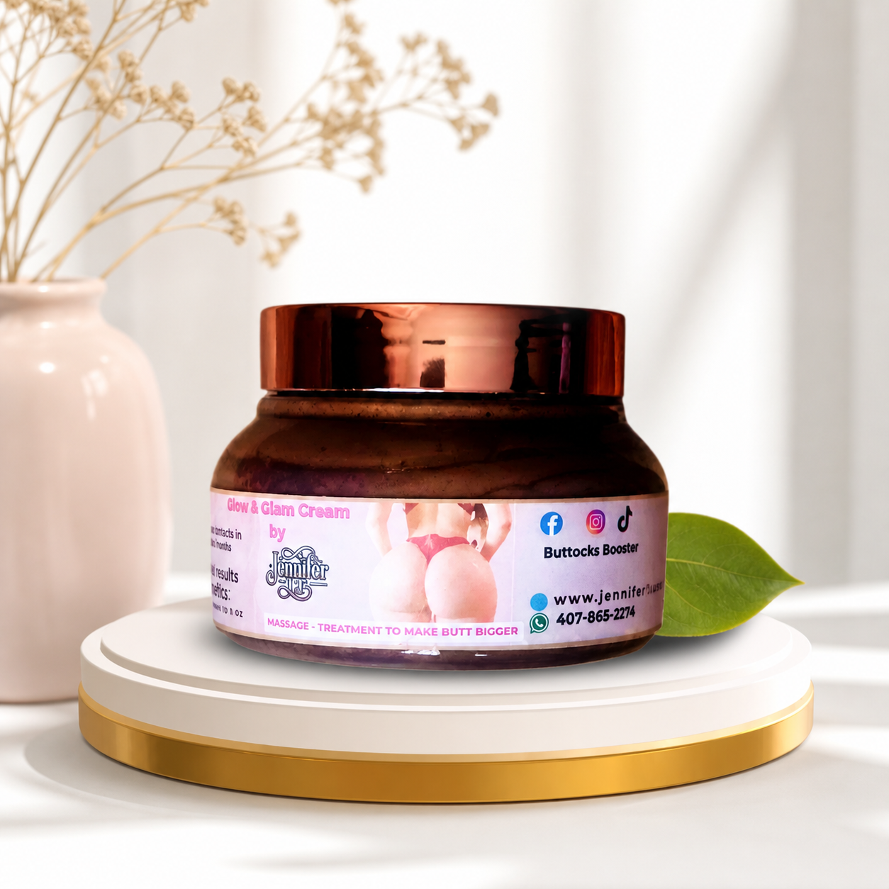 Buttock Enhancer Cream with Maca Root – Natural Hip & Booty Lift If pregnant do not use it